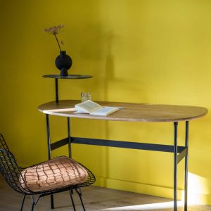 Antoinette Dressing Table Desk Oak - Image 3